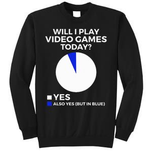 Will I Play Video Games Today Funny Gamer Gaming Sweatshirt