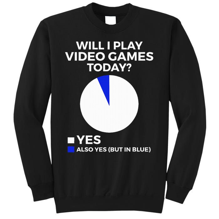 Will I Play Video Games Today Funny Gamer Gaming Sweatshirt