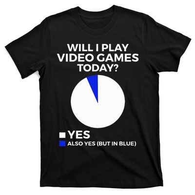 Will I Play Video Games Today Funny Gamer Gaming T-Shirt