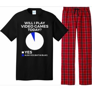 Will I Play Video Games Today Funny Gamer Gaming Pajama Set