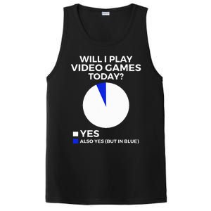 Will I Play Video Games Today Funny Gamer Gaming PosiCharge Competitor Tank