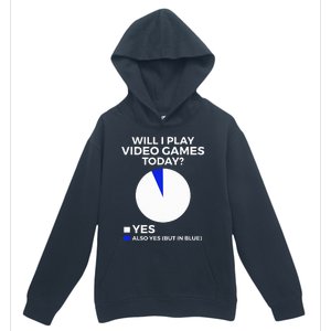 Will I Play Video Games Today Funny Gamer Gaming Urban Pullover Hoodie