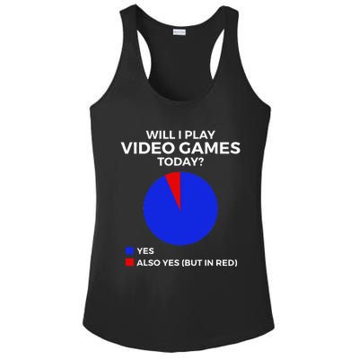 Will I Play Video Games Today Funny Gamer Gaming Ladies PosiCharge Competitor Racerback Tank