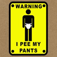 Warning I Pee My Pants Cotton Canvas Backpack