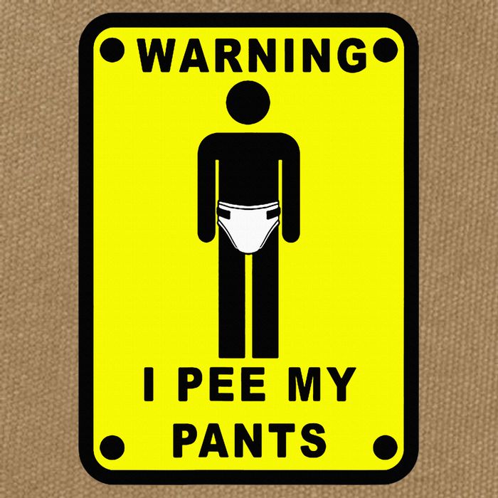 Warning I Pee My Pants Cotton Canvas Backpack