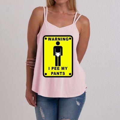 Warning I Pee My Pants Women's Strappy Tank