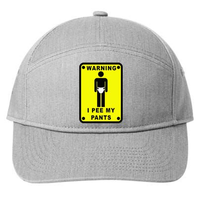 Warning I Pee My Pants 7-Panel Snapback Hat