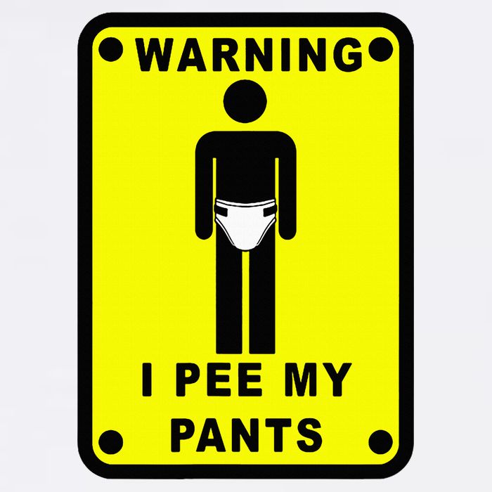 Warning I Pee My Pants Garment-Dyed Sweatshirt