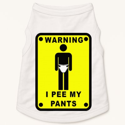 Warning I Pee My Pants Doggie Tank