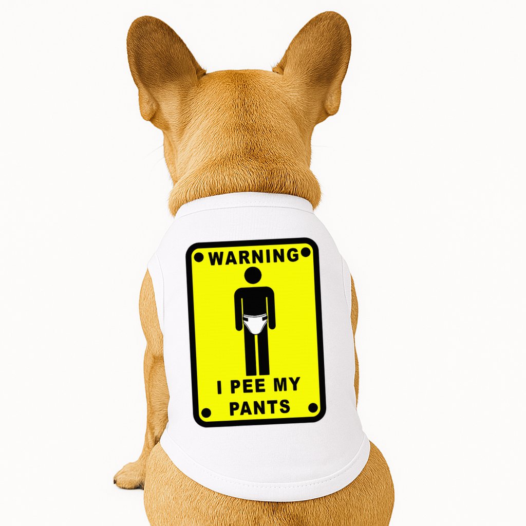 Warning I Pee My Pants Doggie Tank