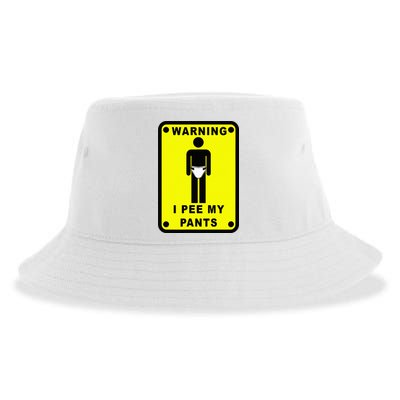 Warning I Pee My Pants Sustainable Bucket Hat