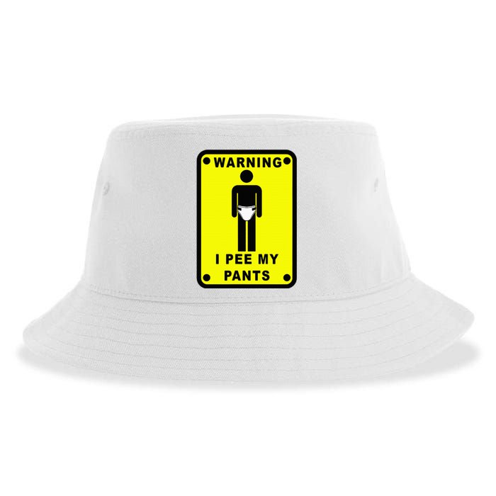 Warning I Pee My Pants Sustainable Bucket Hat