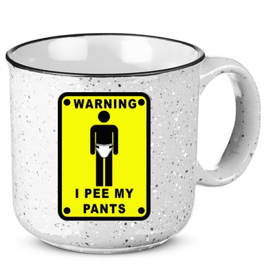 Warning I Pee My Pants 15oz Campfire Ceramic Mug