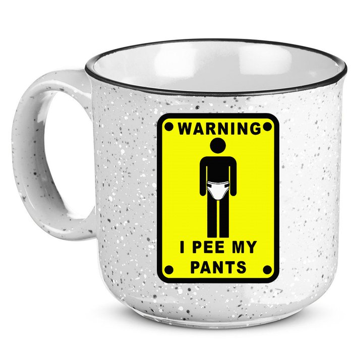 Warning I Pee My Pants 15oz Campfire Ceramic Mug