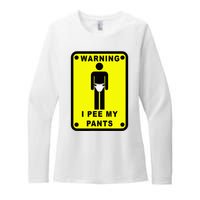 Warning I Pee My Pants Womens CVC Long Sleeve Shirt