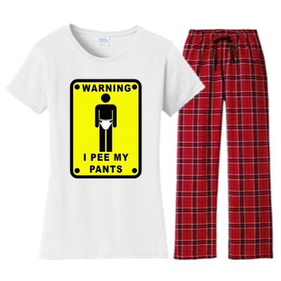 Warning I Pee My Pants Women's Flannel Pajama Set