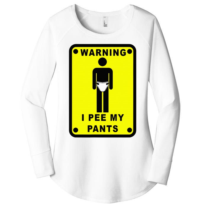 Warning I Pee My Pants Women's Perfect Tri Tunic Long Sleeve Shirt