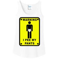 Warning I Pee My Pants Ladies Essential Tank