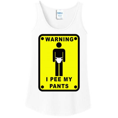 Warning I Pee My Pants Ladies Essential Tank