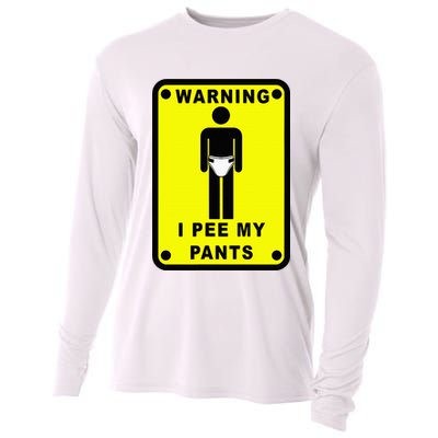 Warning I Pee My Pants Cooling Performance Long Sleeve Crew
