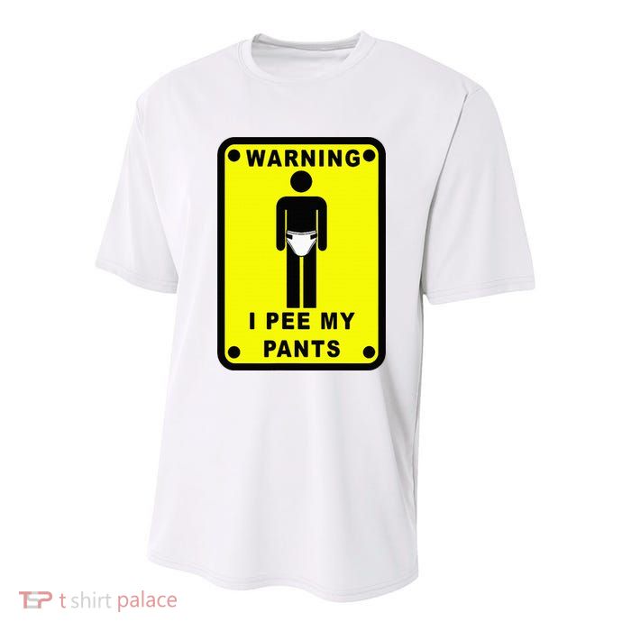 Warning I Pee My Pants Youth Performance Sprint T-Shirt