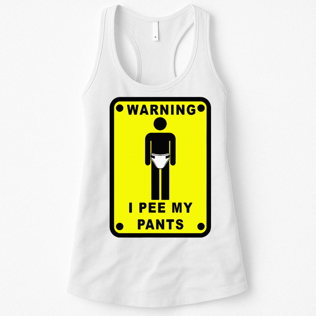 Warning I Pee My Pants Womens Tank Top