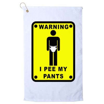 Warning I Pee My Pants Golf Towel