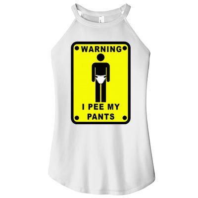 Warning I Pee My Pants Women's Perfect Tri Rocker Tank