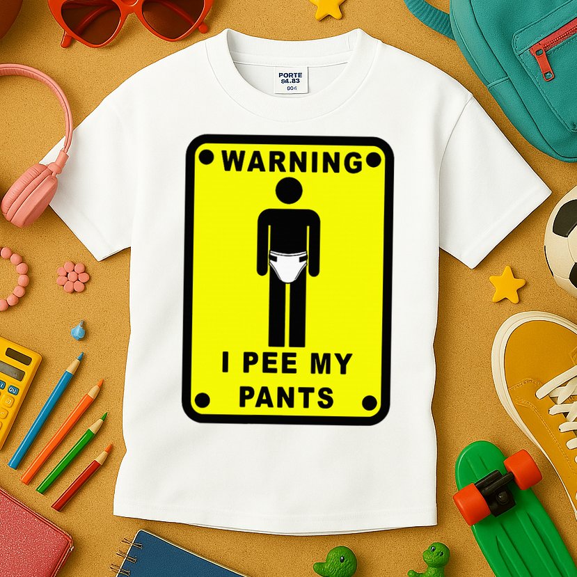 Warning I Pee My Pants Kids T-Shirt