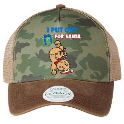 Wo's I Put Out For Santa Fun Sarcastic Gingerbread Cookie Cool Gift Legacy Tie Dye Trucker Hat