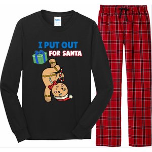 Wo's I Put Out For Santa Fun Sarcastic Gingerbread Cookie Cool Gift Long Sleeve Pajama Set