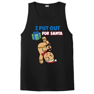 Wo's I Put Out For Santa Fun Sarcastic Gingerbread Cookie Cool Gift PosiCharge Competitor Tank