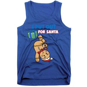 Wo's I Put Out For Santa Fun Sarcastic Gingerbread Cookie Cool Gift Tank Top