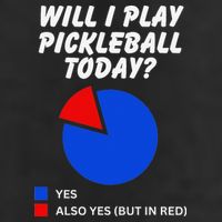 Will I Play Pickleball Today Funny Pie Chart Pickleball 7 Panel Mesh Trucker Snapback Hat