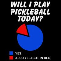 Will I Play Pickleball Today Funny Pie Chart Pickleball Sustainable Bucket Hat