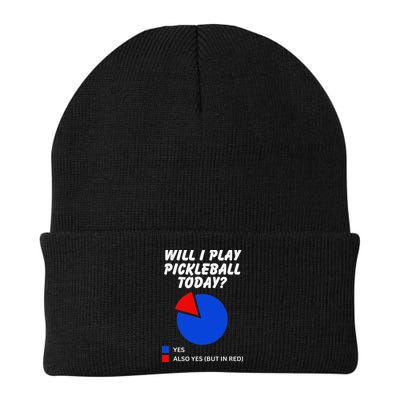 Will I Play Pickleball Today Funny Pie Chart Pickleball Beanie