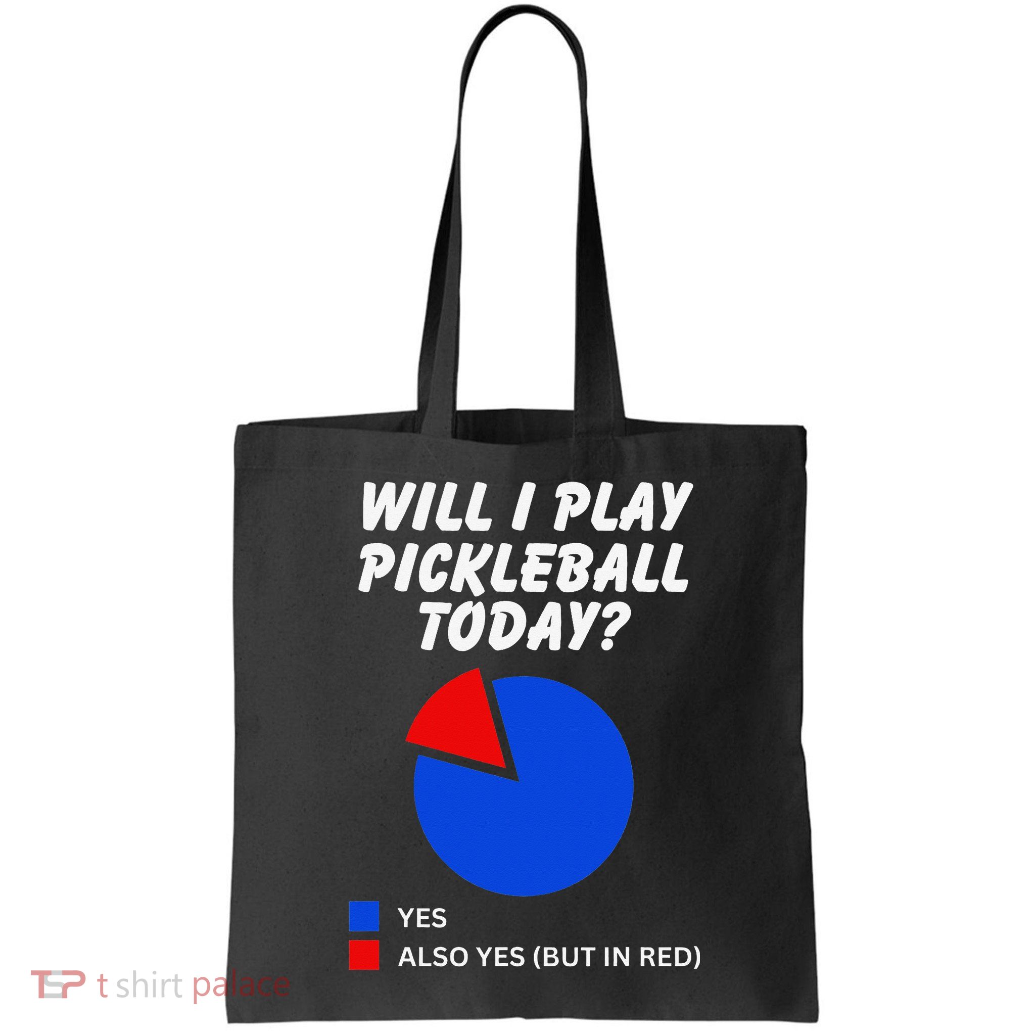 Will I Play Pickleball Today Funny Pie Chart Pickleball Bag