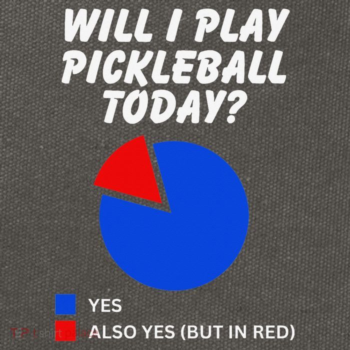 Will I Play Pickleball Today Funny Pie Chart Pickleball Cotton Canvas Backpack