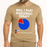 Will I Play Pickleball Today Funny Pie Chart Pickleball Performance Shirt