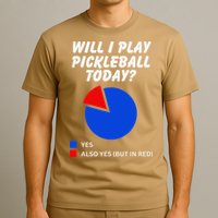 Will I Play Pickleball Today Funny Pie Chart Pickleball T-Shirt