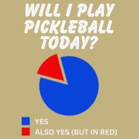 Will I Play Pickleball Today Funny Pie Chart Pickleball Cooling Performance Long Sleeve Crew