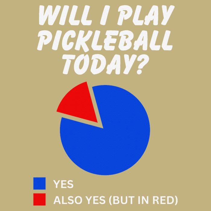 Will I Play Pickleball Today Funny Pie Chart Pickleball Cooling Performance Long Sleeve Crew