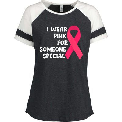 Wear It Pink Breast Cancer Shirts Ribbon Breast Cancer Pink Enza Ladies Jersey Colorblock Tee