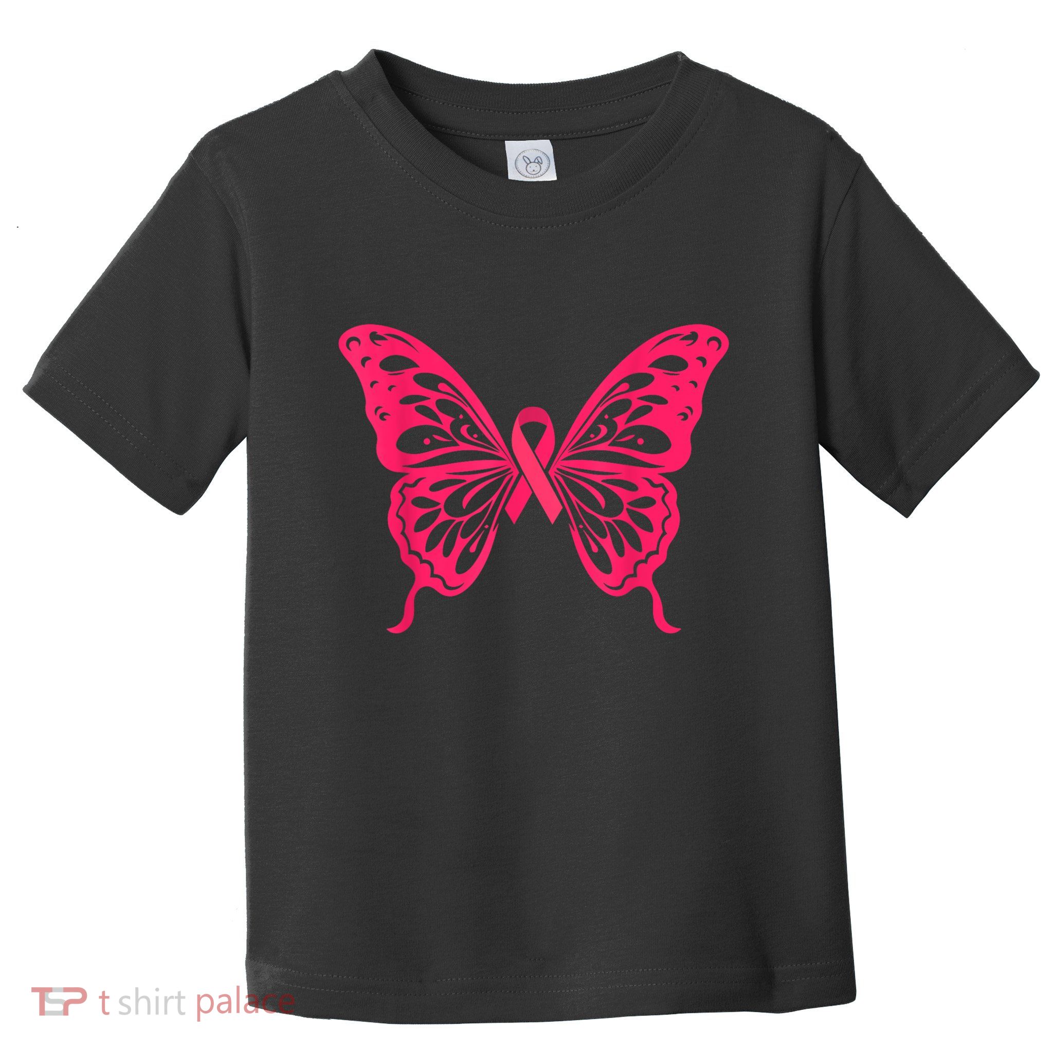 Wear It Pink Breast Cancer Shirts Ribbon Breast Cancer Pink Toddler T-Shirt