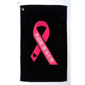 Wear It Pink Breast Cancer Shirts Ribbon Breast Cancer Pink Platinum Collection Golf Towel