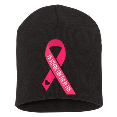 Wear It Pink Breast Cancer Shirts Ribbon Breast Cancer Pink Short Acrylic Beanie