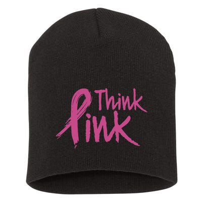 Wear It Pink Breast Cancer Shirts Ribbon Breast Cancer Pink Short Acrylic Beanie