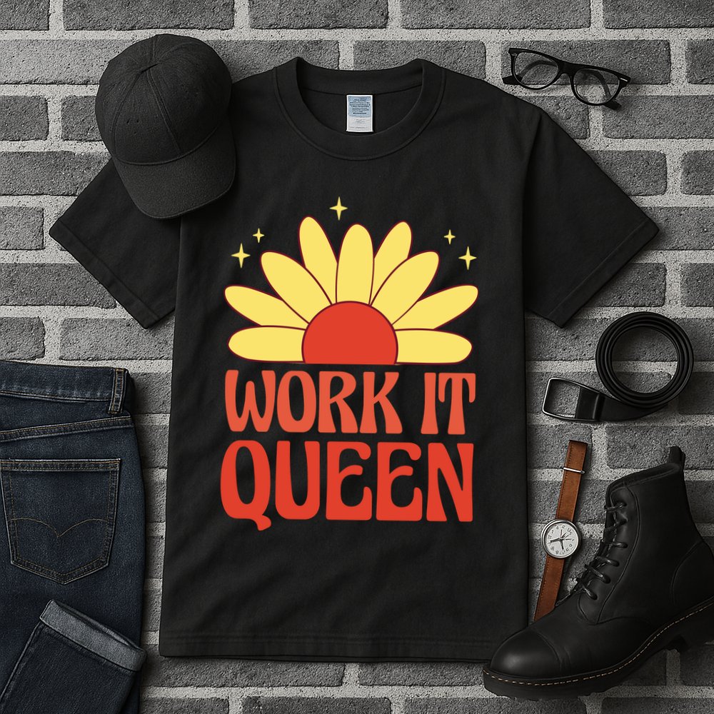 Work It Queen Sunflower Cute Gift Tall T-Shirt