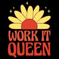 Work It Queen Sunflower Cute Gift Drawstring Bag