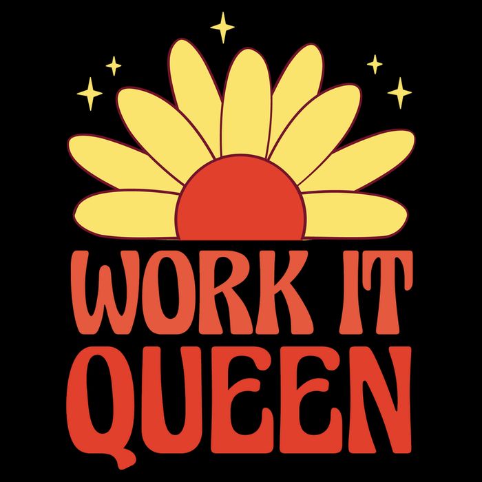Work It Queen Sunflower Cute Gift Drawstring Bag